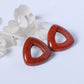 Red Jasper Triangle Studs