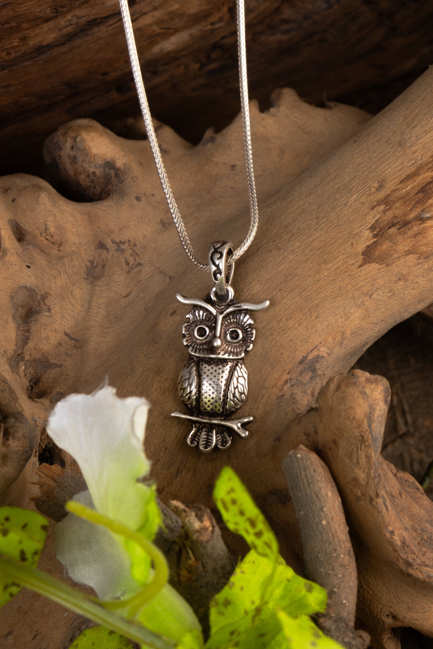 The Wisdom Owl Silver Pendant