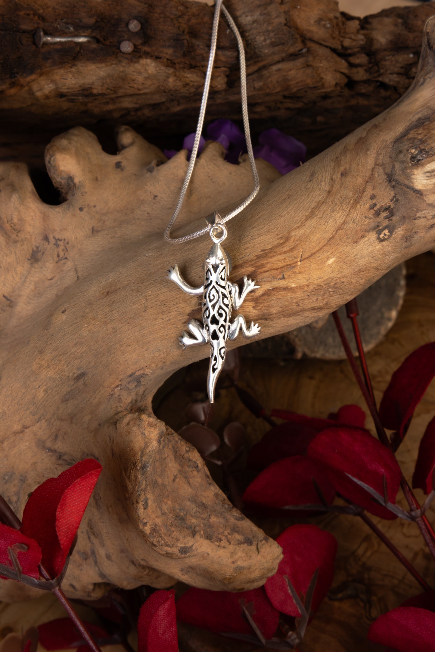 Lounge Lizard Silver Pendant