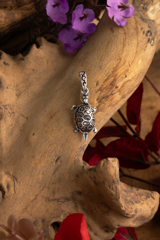 Sea Turtle Silver Pendant