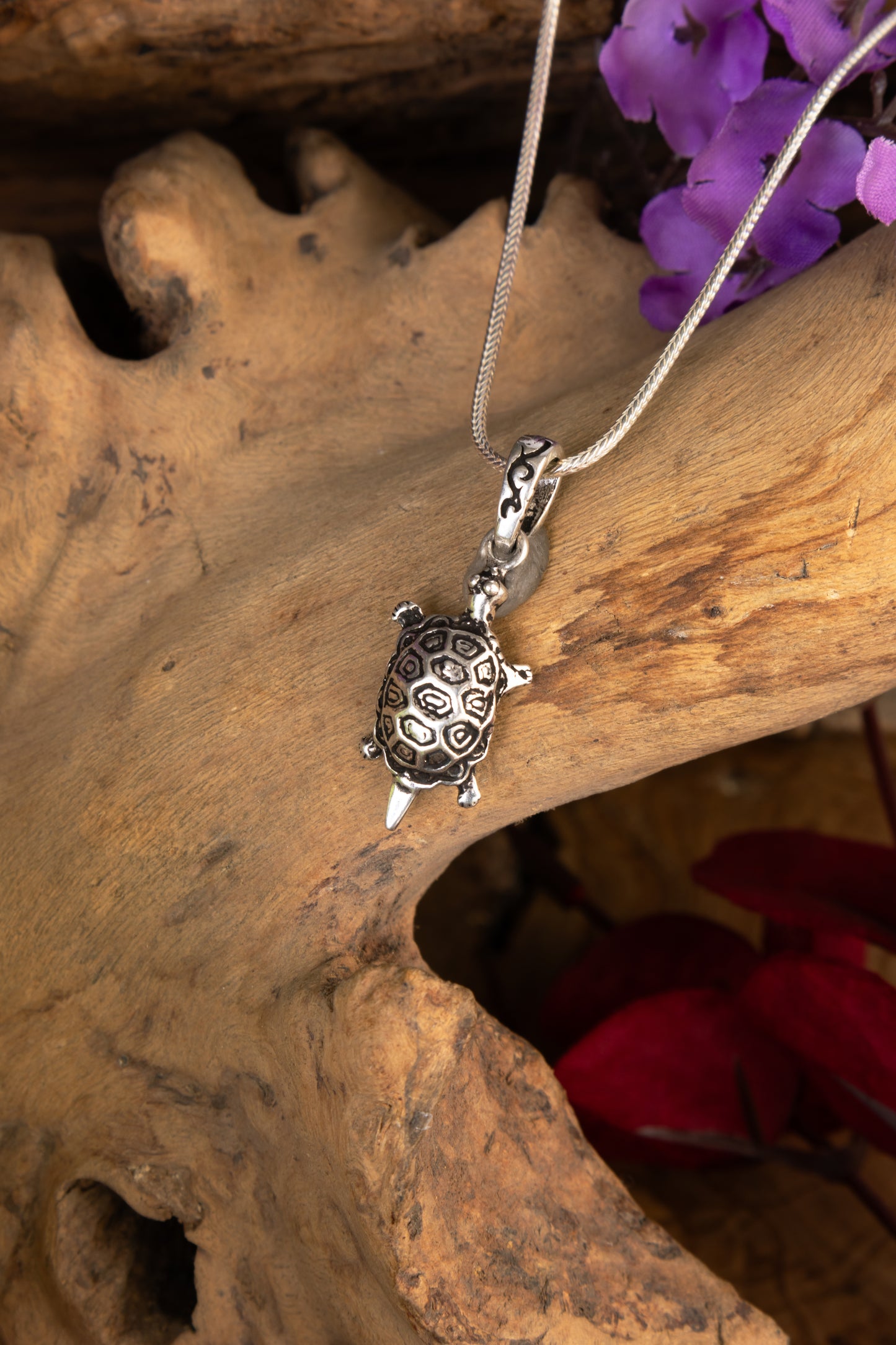 Sea Turtle Silver Pendant