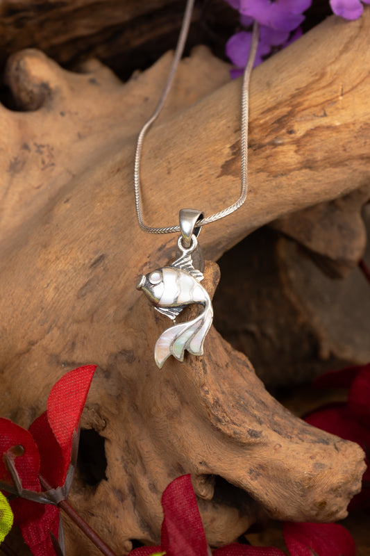 Mother Of Pearl Fish Pendant