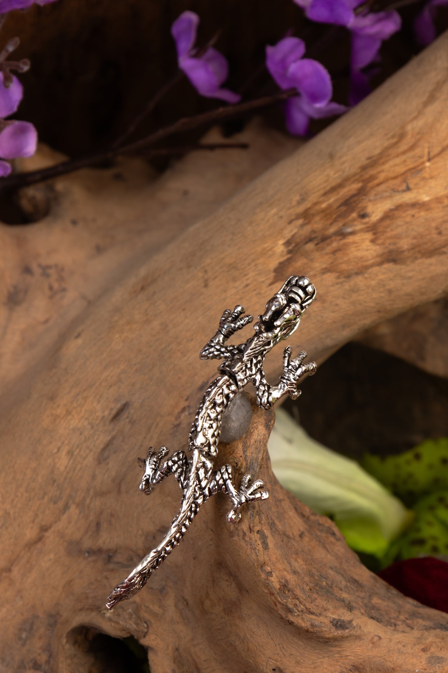 The Alligator Silver Pendant