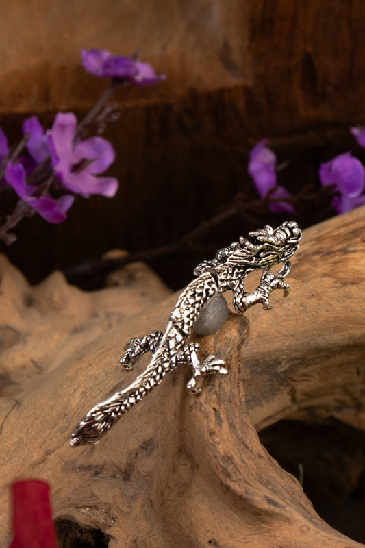 The Alligator Silver Pendant