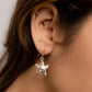 Starfish Earrings In MOP And Silver