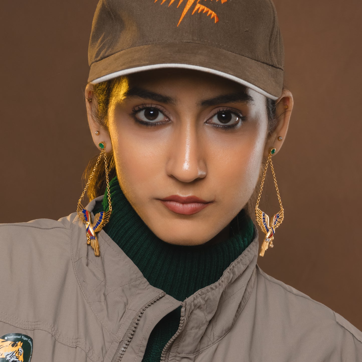 Corbett Plum Head Parrot Danglers