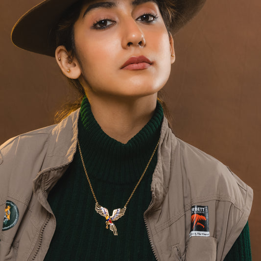 Corbett Plum Head Parrot Necklace