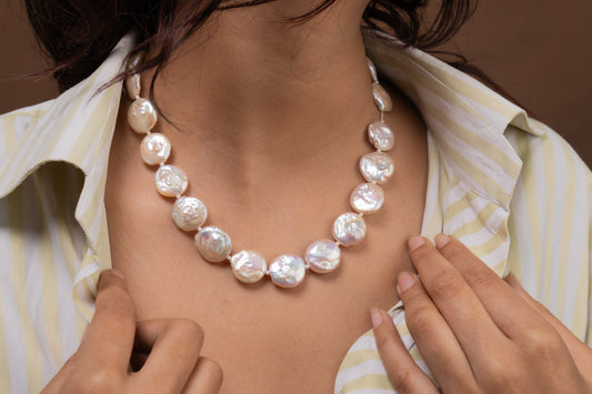 Coin Pearls Necklace