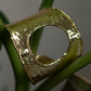 Hammered Moon Statement Cuff Bracelet