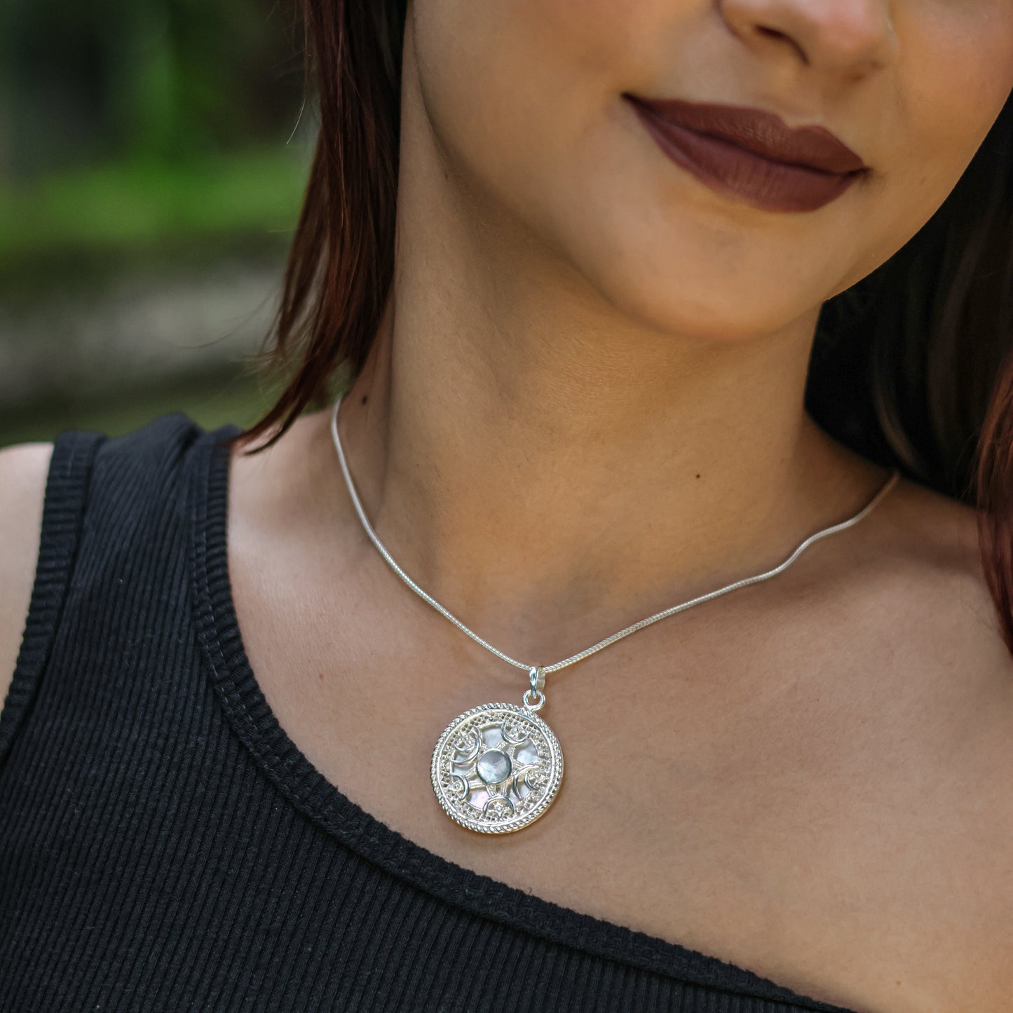 The MOP And Silver Star Pendant