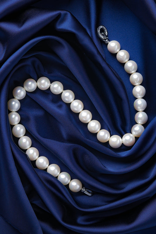 Vanilla Pearls Necklace (14 mm)