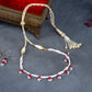 Ruby Pearl Delicate Necklace (Silver Plated)