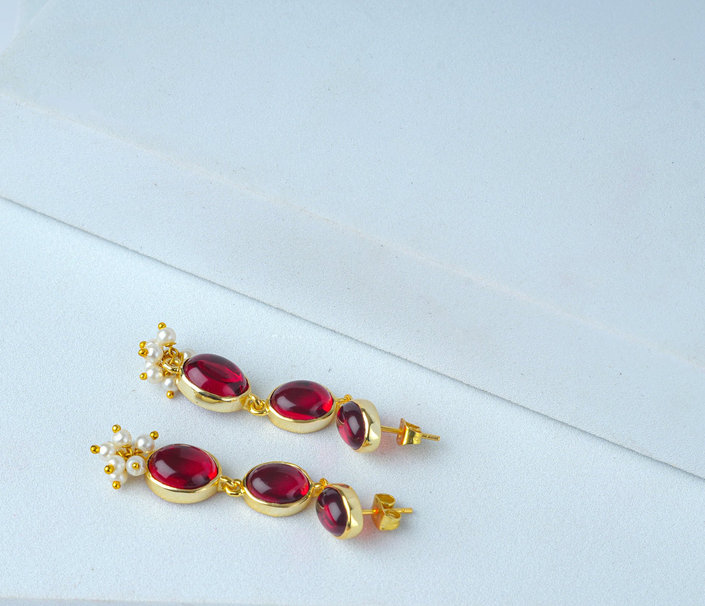 Lakshmi Ruby Earrings