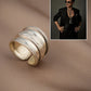 Herringbone Silver Ring Band
