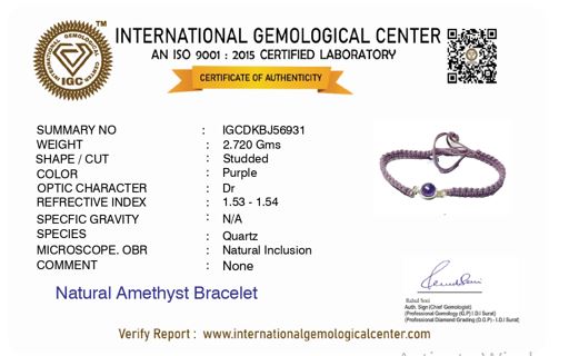Confidence Amethyst Bracelet