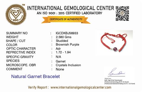 Love And Passion Garnet Bracelet