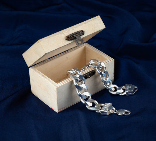 Macho Man Silver Link Bracelet