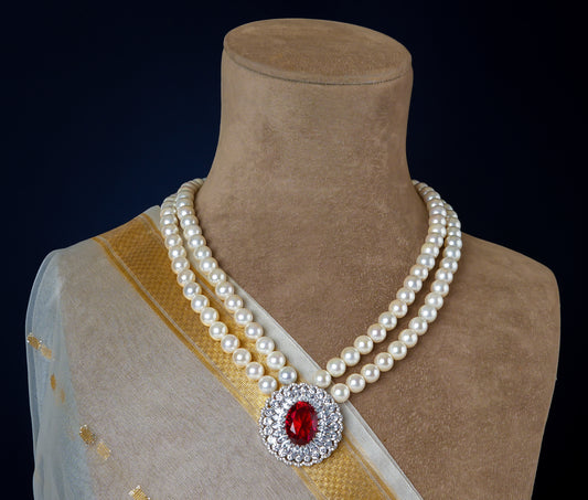 Sparkling Wine Pearl Necklace