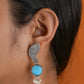 Turquoise Drop Silver Earrings
