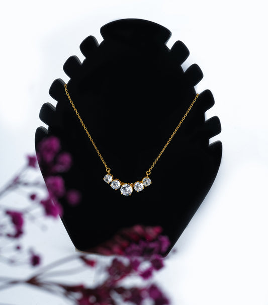 Unique CZ Stones Necklace