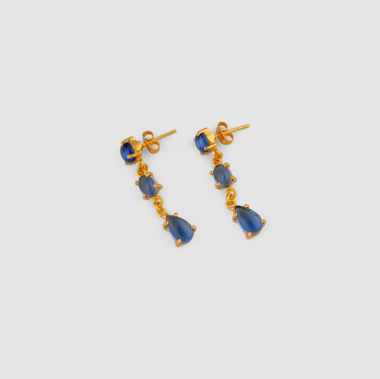 Blue Crystal Magic Earrings