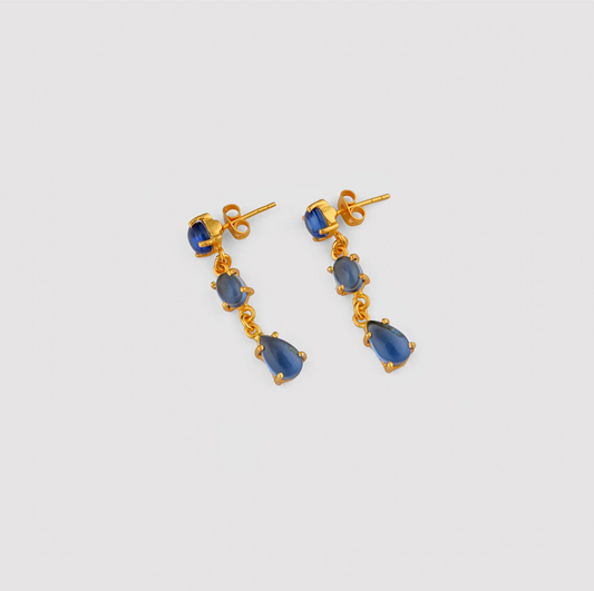 Blue Crystal Magic Earrings