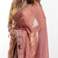 Peach Gulabi Adaa Hand Embroidered Saree