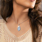 MOP And Silver Drop Pendant