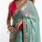 Verde Royale Hand Embroidery Saree