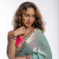 Verde Royale Hand Embroidery Saree