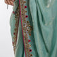 Verde Royale Hand Embroidery Saree