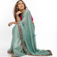 Verde Royale Hand Embroidery Saree