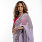 Lavender Élan Zardozi Hand embroidered Saree