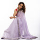 Lavender Élan Zardozi Hand embroidered Saree