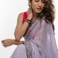 Lavender Élan Zardozi Hand embroidered Saree