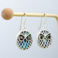 Little Owls MOP And Silver Earrings