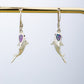 Opal And Silver Fish Earrings