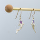 Opal And Silver Fish Earrings