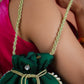 Bottle Green Sequinned Potli
