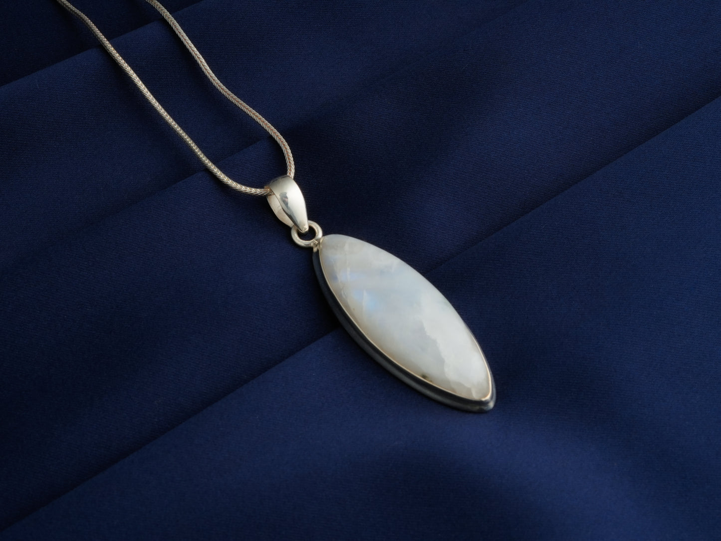 Moonstone In Silver Pendant