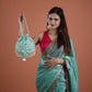 Firoza Hand Embroidered Silk Potli