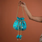 Neela Ambar Hand Embroidered Festive Potli