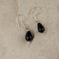 Black Onyx Drops Minimal Necklace Set