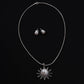 Shimmering Star Pearl Pendant Set with Chain