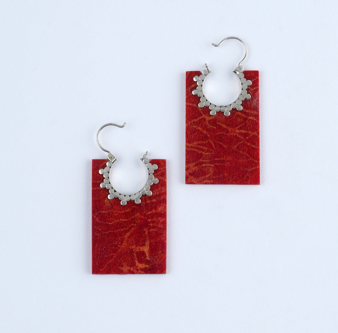 Elegant on sale red earrings