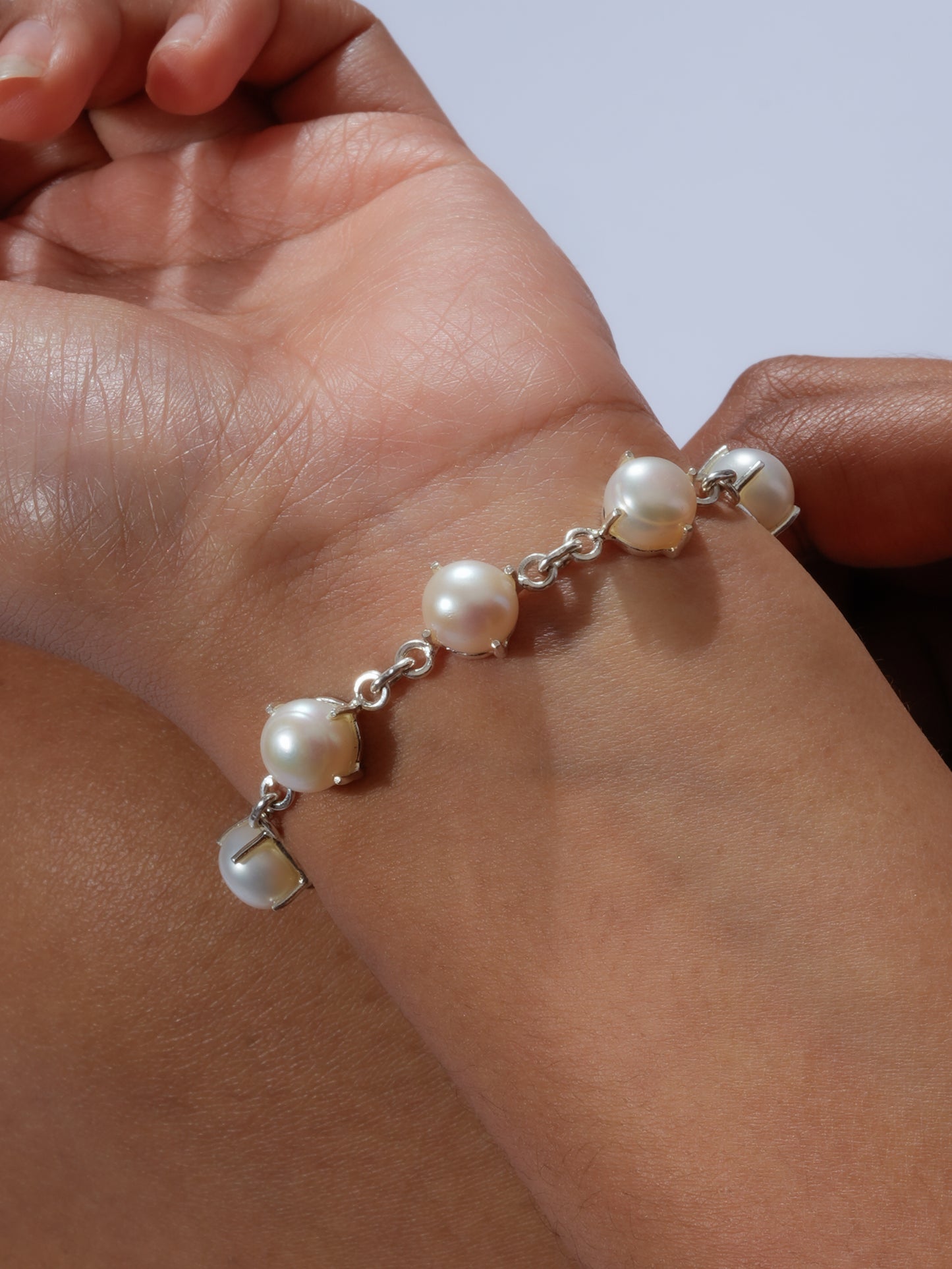 Freshwater Pronged Pearls Bracelet