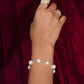 Freshwater Pronged Pearls Bracelet