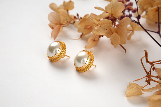 Victorian Pearl Studs