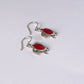 Red Turtle Earrings