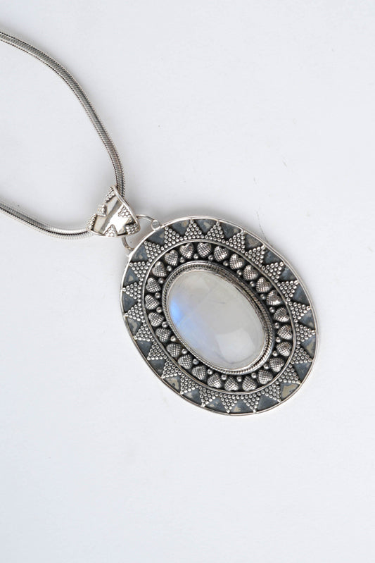 MoonStone Silver Pendant